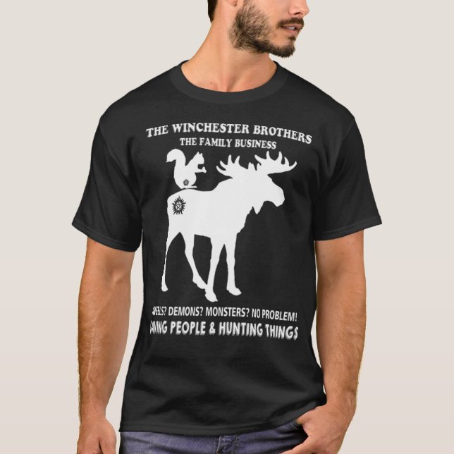 Jaktarbetares arbets- och jaktlagerhållare t shirt (Framsida)