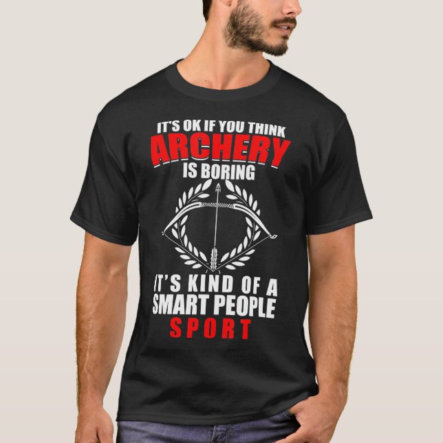 Jaktarkitektur är en smart sport-bowhunting t shirt (Framsida)