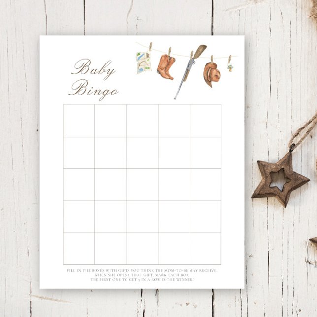 Jaktbaby babyshowerbingospel (Skapare uppladdad)