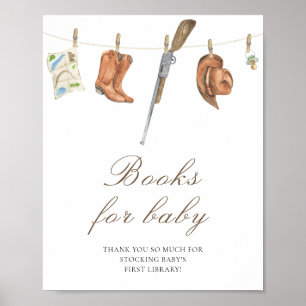 Jaktbaby shower - böcker för bebis poster