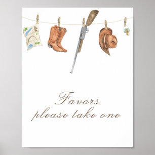 Jaktbaby shower - presenter, ta en poster