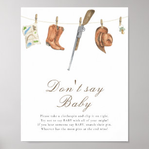 Jaktbabyfest - Säg inte baby Poster