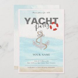 Jaktbåt kryssning Födelsedagsfest  Inbjudningar