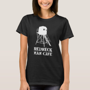 Jaktblind cave rolig hjortjägare och hunti t shirt