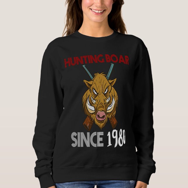 Jaktboar sedan 1980 t shirt (Framsida)