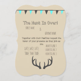 Jakten är över grädde inbjudningar