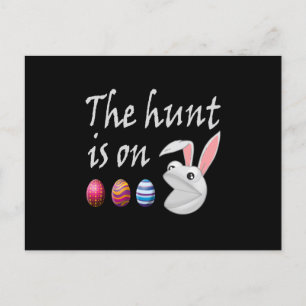 Jakten sker på Påsk Rabbit Egg Hunt Vykort