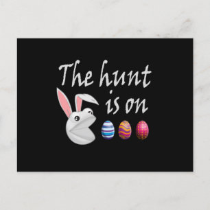 Jakten sker på Påsk Rabbit Egg Hunt Vykort