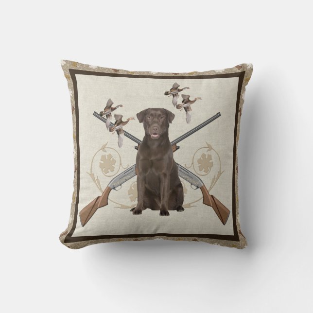 Jakter för Labrador Retriever Kudde (Framsida)