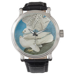 Jaktfalkar, aka Gerfalcons av John James Audubon Armbandsur