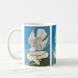 Jaktfalkar, aka Gerfalcons av John James Audubon Kaffemugg