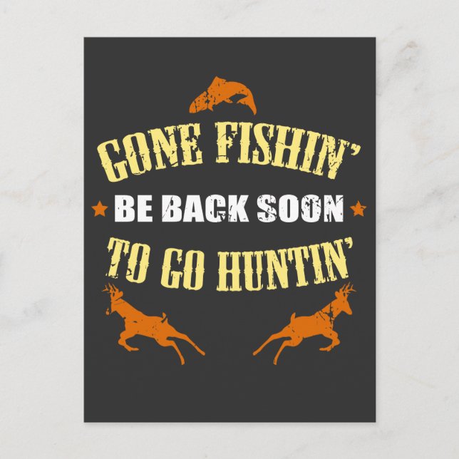 Jaktgåva för jägare som Kärlek till Hunt Vykort (Framsida)