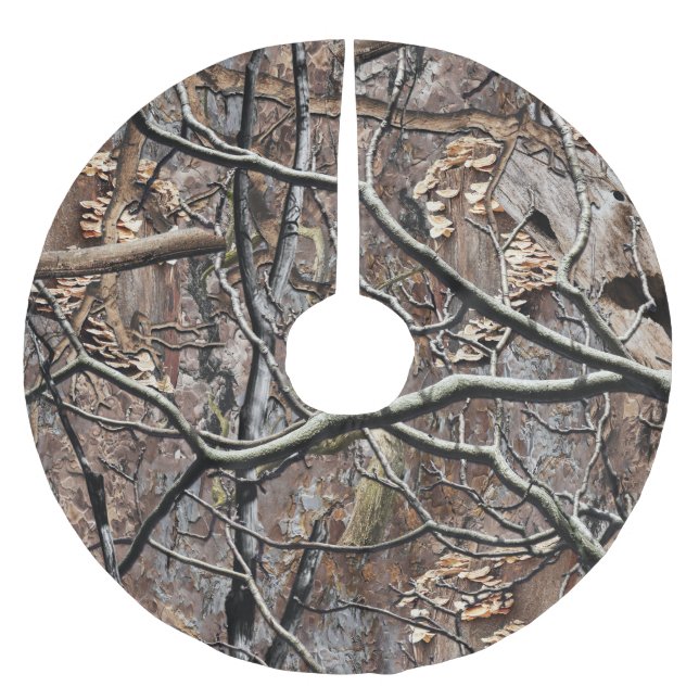 Jaktkamouflage Mönster 8 Julgransmatta Borstad Polyester (Framsidan)