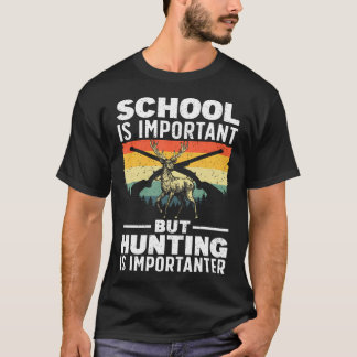 Jaktkonst för pojkar Vilda djur Jägare Hjort T Shirt