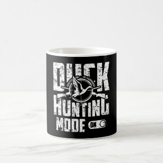 Jaktläge i anka kaffemugg