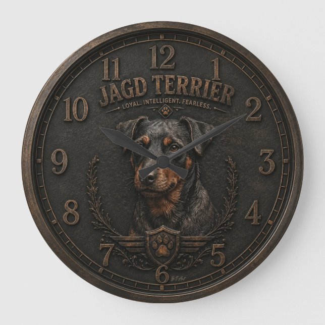 Jaktterrier, Jaktlogo Stor Klocka (Framsida)