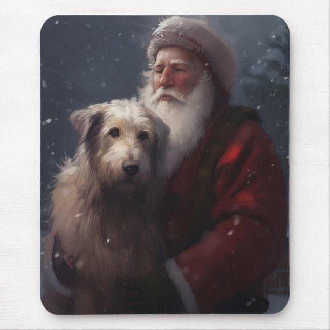 Jaktvalp med Tomte Julfirande Jul Musmatta (Framsidan)