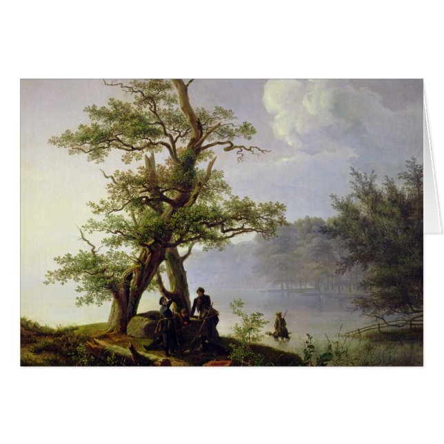 JaktWaterfowl, 1828 Hälsningskort (Framsidan Horizontal)