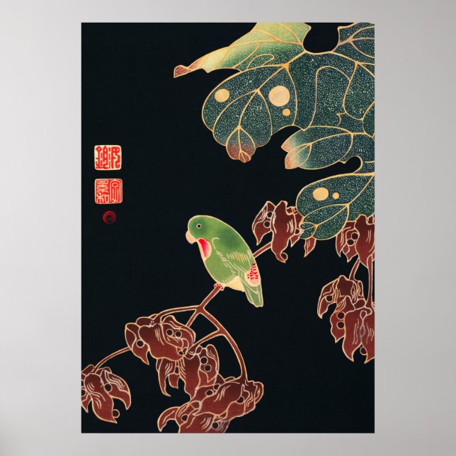 Jakuchu - Paroquet Poster (Framsidan)