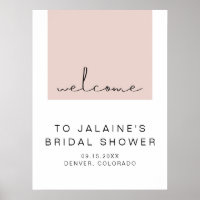 JALAINE Modern Rosa Bröllopsfest Welcome