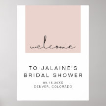 JALAINE Modern Rosa Bröllopsfest Welcome