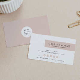 JALAINE | Modern  Rosa - enkel, prisande verksamhe Visitkort