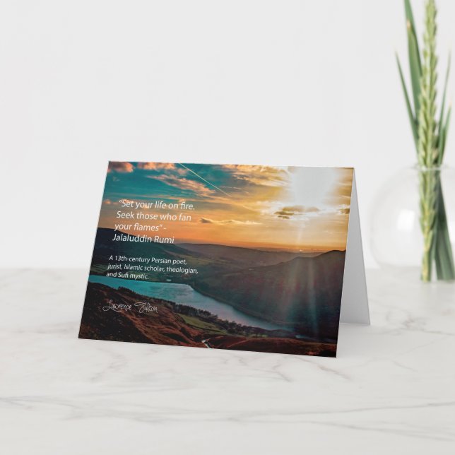 Jalaluddin Rumi - följ din passiion Kort (Framsida)