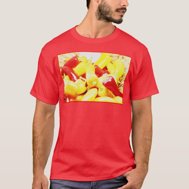 "Jalapeno Chili Peppers" Cute Photo. Köp nu T Shirt (Framsida)