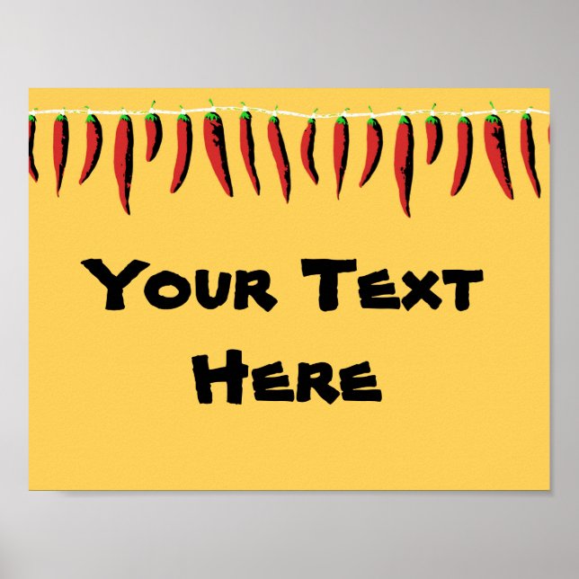 Jalapeno Fiesta Sign Poster (Framsidan)