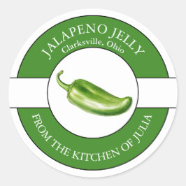 Jalapeno gelé etikett 