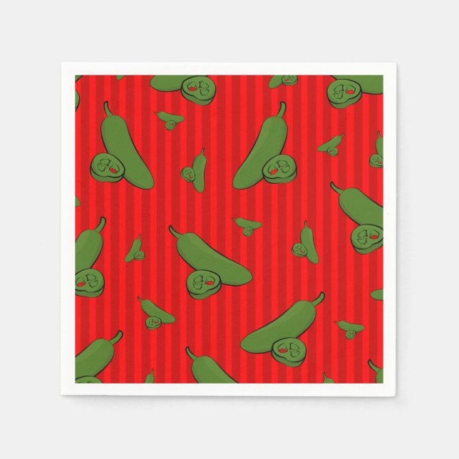 Jalapeno Illustration Pappersservett (Framsidan)
