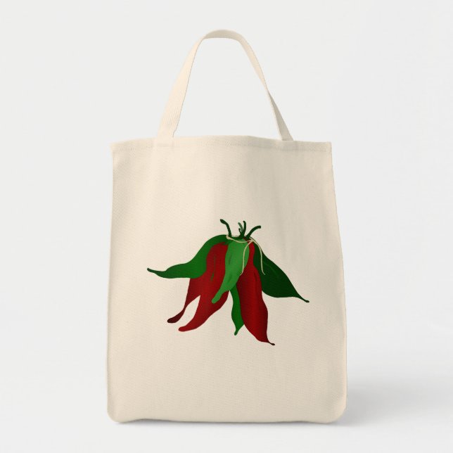 Jalapeno Livsmedel Tote Tygkasse (Framsidan)