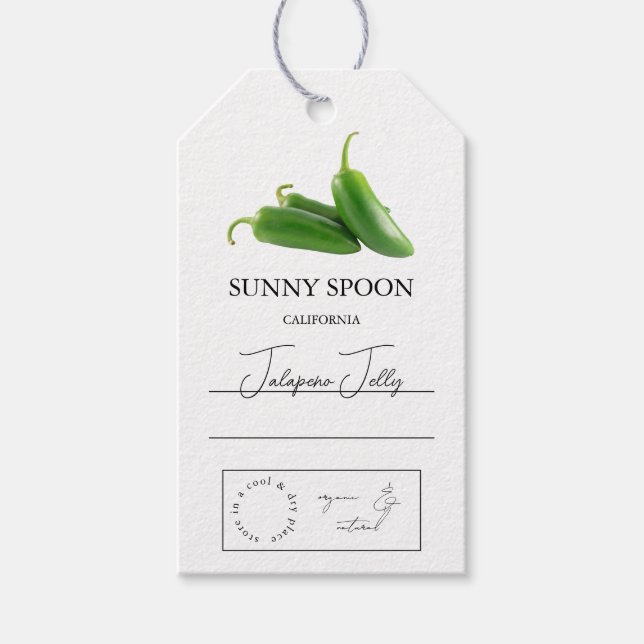 Jalapeno  Märkre Presentetikett (Framsidan)