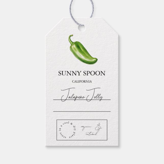 Jalapeno  Märkre Presentetikett (Framsidan)