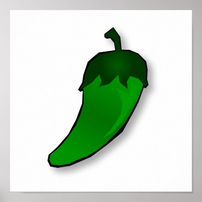 Jalapeno Skriv ut Poster (Framsidan)