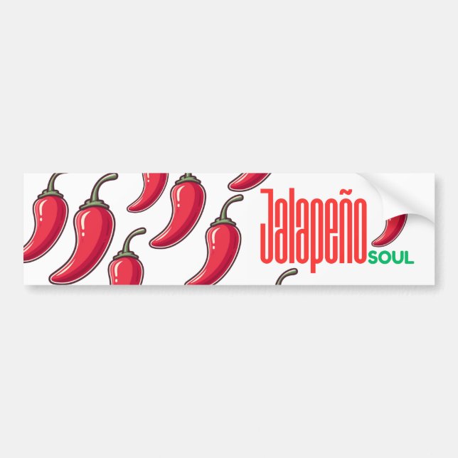 Jalapeño Soul Bumper Sticker Bildekal (Framsidan)