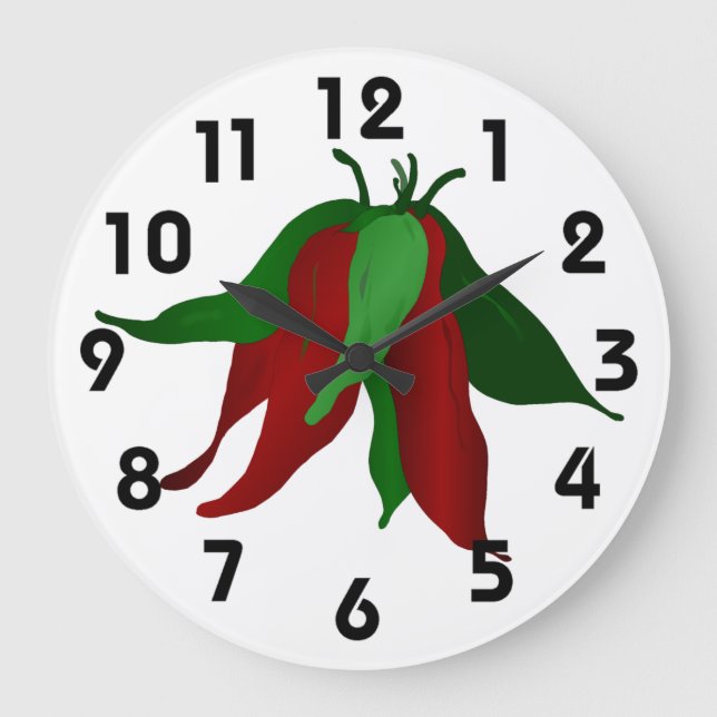 Jalapeno Wall Clock Stor Klocka (Framsida)