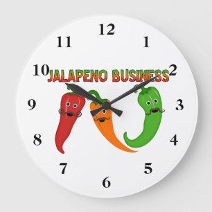 Jalapenoaffär Stor Klocka