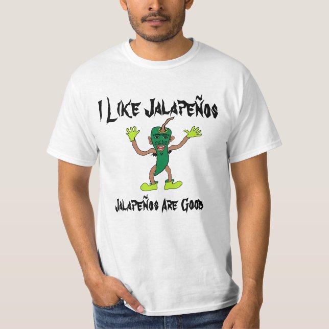 Jalapenos är bra! t-shirt (Framsida)