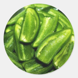 Jalapenos DeSeede Runt Klistermärke