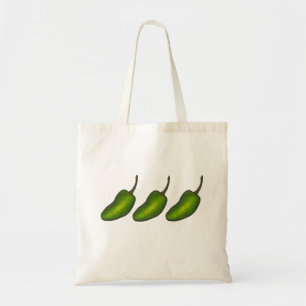 Jalapenos Grönt Hett Jalapeno Pepper Peppers Tote Tygkasse