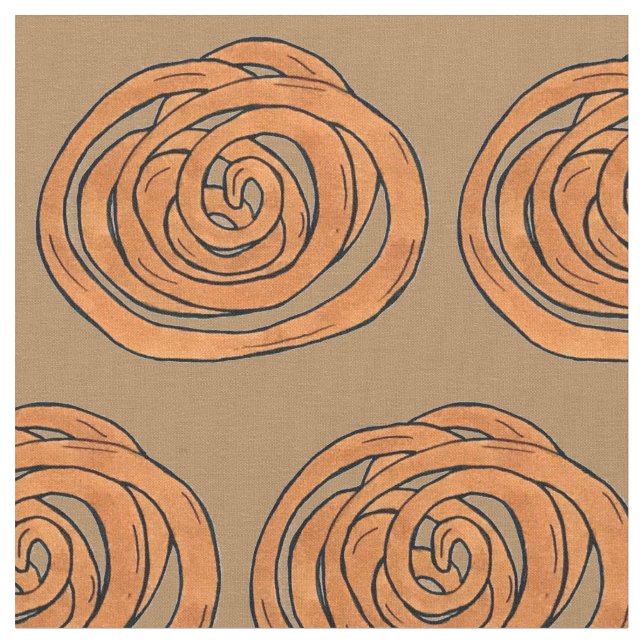 Jalebi Sydasiatiska indiska Mitten-Östran Sweet Tyg (Närbild)