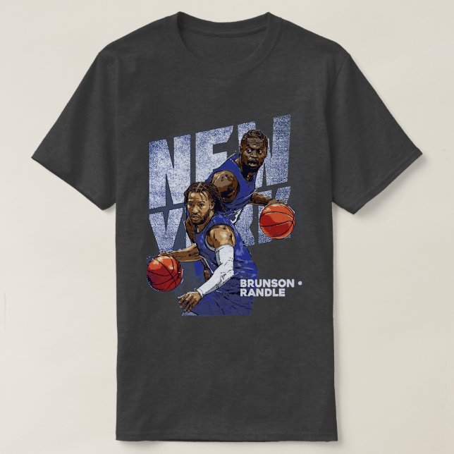 Jalen Brunson Julius Randle New York Duo 1 T Shirt (Design framsida)