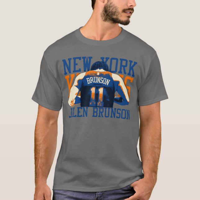 Jalen Brunson konstpresent T Shirt (Framsida)