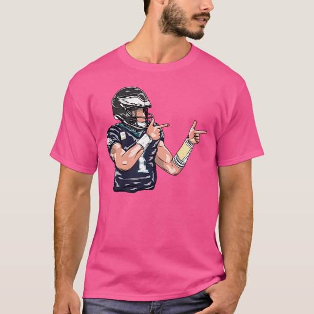 Jalen Ontr Firande Tecknad Stil T Shirt (Framsida)