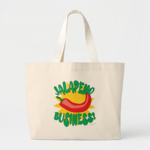 Jalepeno Business Tasty Roligt Pepper Humor Slogan Jumbo Tygkasse