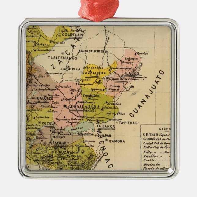 Jalisco Mexico Julgransprydnad Metall (Framsidan)