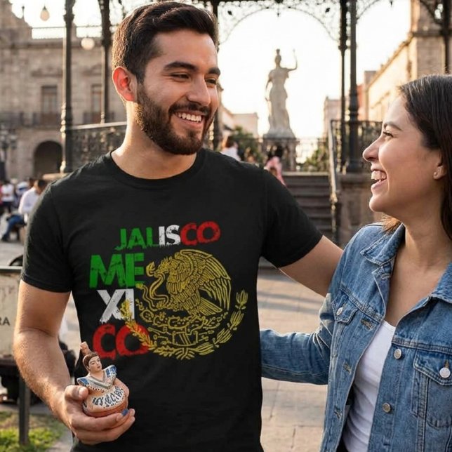 Jalisco Mexiko Flagga  T Shirt (Jalisco Mexico Flag T-Shirt)