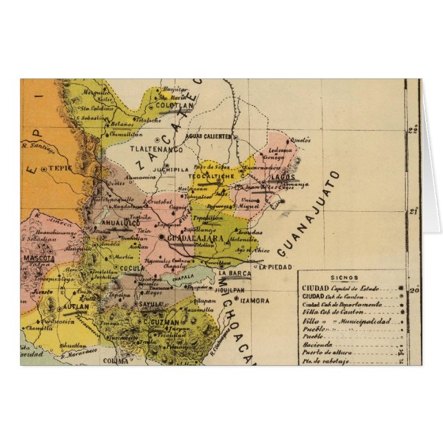 Jalisco, Mexiko Hälsningskort (Framsidan Horizontal)