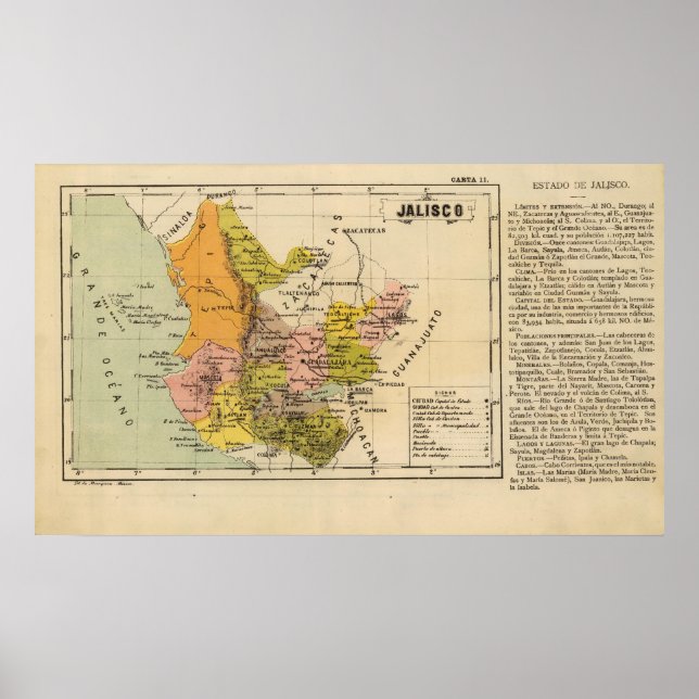 Jalisco, Mexiko Poster (Framsidan)